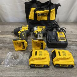 AS-IS DEWALT ATOMIC 20-Volt MAX Lithium-Ion Cordless Combo (2-Tool) Kit