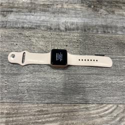 AS-IS Apple Watch Series 3 38mm GPS + Cellular 4G LTE Gold Pink Sport Band
