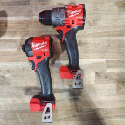 HOUSTON LOCATION - AS-IS (APPEARS LIKE NEW) MILWAUKEE FUEL 18V Lithium-Ion Brushless Cordless Hammer Drill and Impact Driver Combo Kit (2-Tool) with 2 Batteries