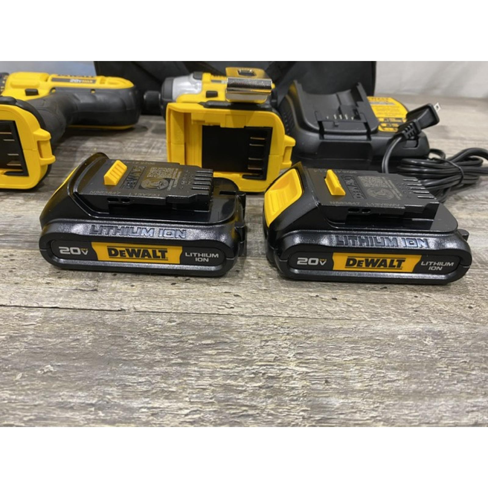 AS-IS DEWALT 20V MAX Cordless Drill/Impact 2 Tool Combo Kit