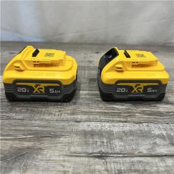 AS-IS DEWALT 20V MAX XR POWERSTACK Lithium-Ion 5.0Ah Battery (2 -Pack)