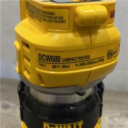 AS-IS DEWALT 20V MAX XR Cordless Brushless Fixed Base Compact Router (Tool Only)
