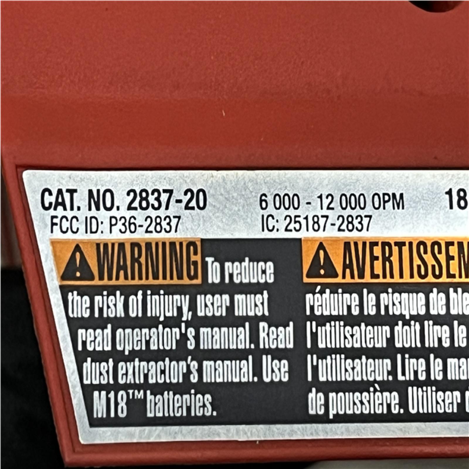 AS-IS Milwaukee 18V Lithium-Ion Brushless Cordless FUEL 5 in. Random Orbit Sander (Tool-Only)