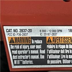 AS-IS Milwaukee 18V Lithium-Ion Brushless Cordless FUEL 5 in. Random Orbit Sander (Tool-Only)