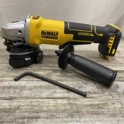 AS-IS DEWALT 20V MAX Cordless Brushless 4-1/2 in. Angle Grinder with Paddle Switch (Tool Only)