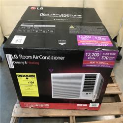 California NEW LG 12,200 BTU 230/208V Window Air Conditioner Cools 570 Sq. Ft. With Heater And Wi-Fi Enabled