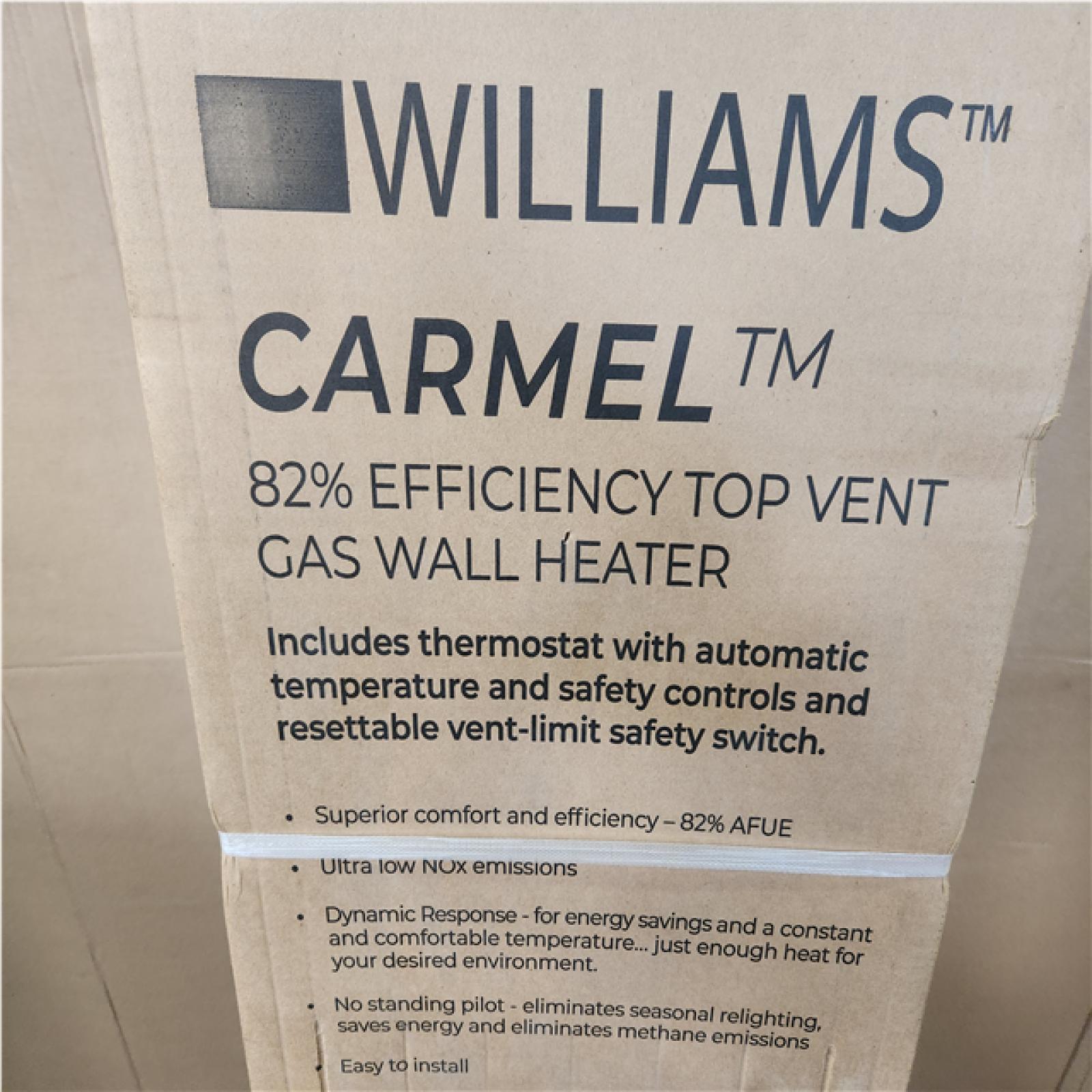 Phoenix NEW TG2030TN 82% AFUE Top Vent Gas Wall Furnace.