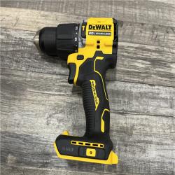 AS-IS DEWALT ATOMIC 20V Lithium-Ion Cordless 1/2 in. Hammer Drill Kit