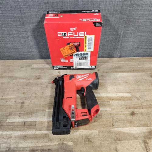 HOUSTON LOCATION - AS-IS M12 FUEL 12-Volt Lithium-Ion Brushless Cordless 18-Guage Compact Brad Nailer (Tool Only)