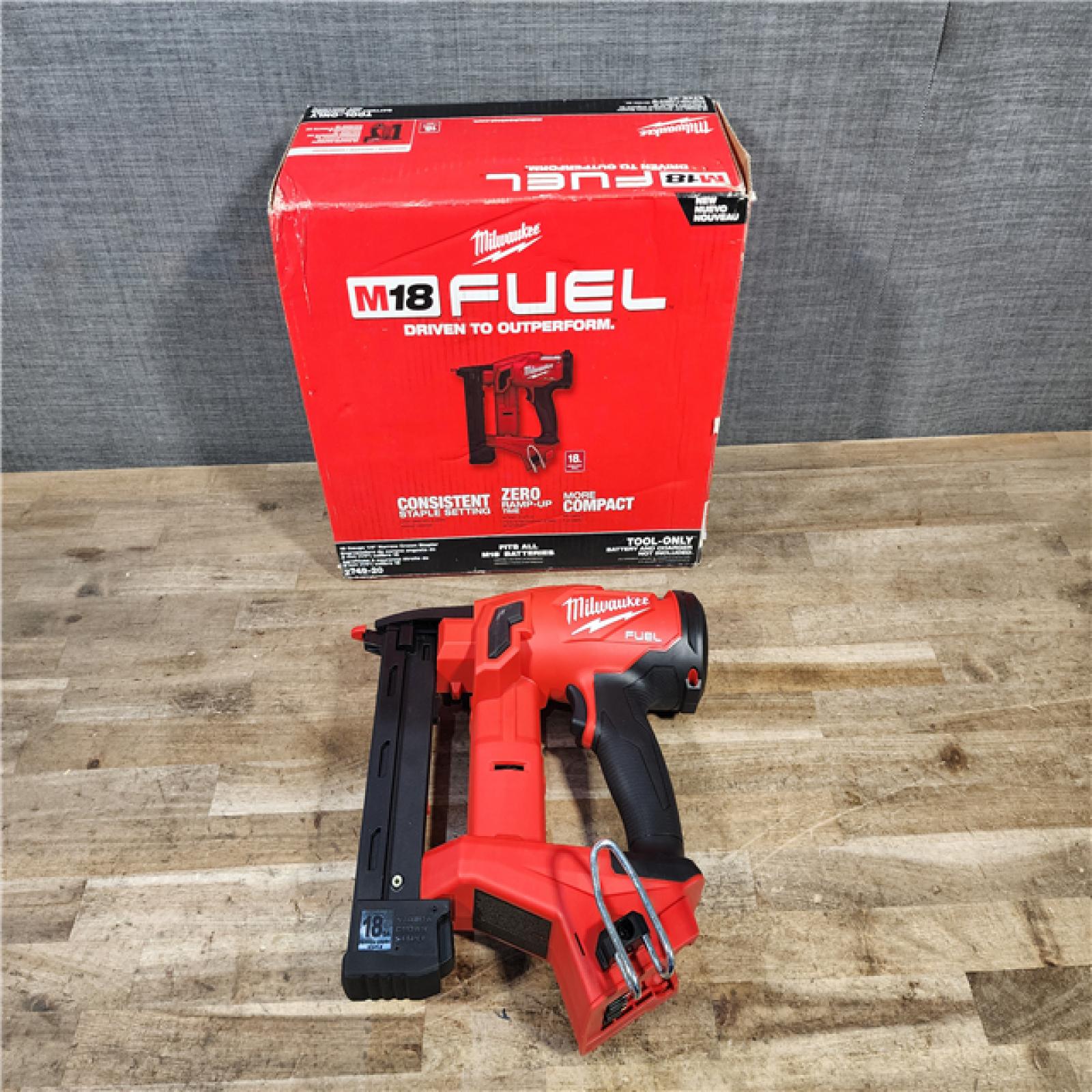 HOUSTON LOCATION - AS-IS Milwaukee FUEL 18-Volt Lithium-Ion Brushless Cordless 18-Gauge 1/4 in. Narrow Crown Stapler (Tool-Only)