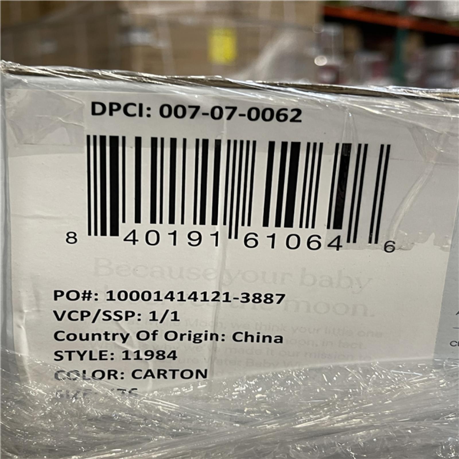 DALLAS LOCATION- Millie Moon 99% Pure Water Baby Wipes - 576ct: Whole Body  Diaper Area  Unscented PALLET-(60 UNITS)