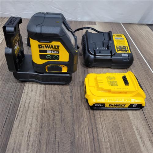 GOOD DEWALT Laser Croix Compact Dewalt Xr 18V Faisceaux Verts - 1 Batteries 2.0 Ah - DCLE34021D1-QW