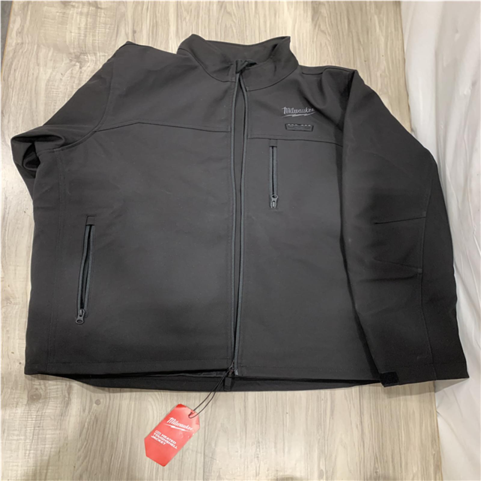AS-IS Men's X-Large M12 12-Volt Lithium-Ion Cordless Tough Shell Black Heated Jacket