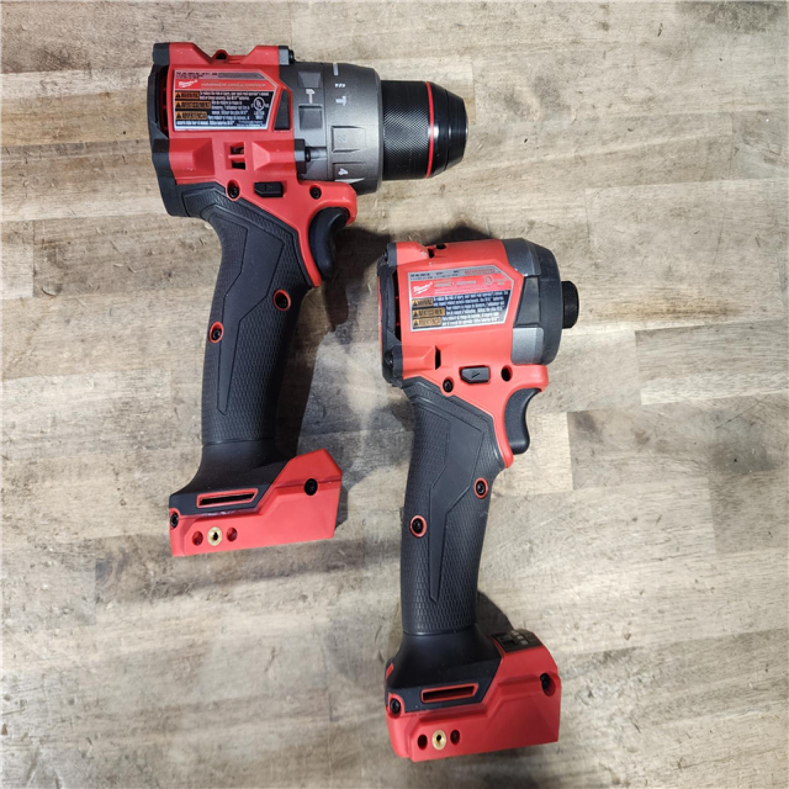 HOUSTON LOCATION - AS-IS MILWAUKEE FUEL 18V Lithium-Ion Brushless Cordless Hammer Drill and Impact Driver Combo Kit
