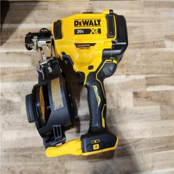 HOUSTON LOCATION - AS-IS DEWALT 20V MAX Lithium-Ion 15-Degree Electric Cordless Roofing Nailer Kit