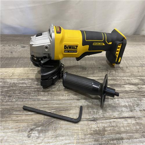 AS-IS DEWALT 20V MAX Cordless Brushless 4-1/2 in. Angle Grinder with Paddle Switch (Tool Only)