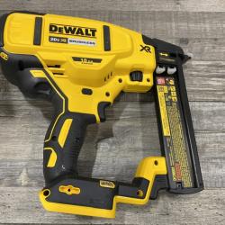 AS-IS DEWALT 20V MAX XR Lithium-Ion Cordless 18-Gauge Narrow Crown Stapler Kit