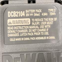 AS-IS DEWALT 20V XR Lithium-Ion Starter Pack with 8.0 Ah and 4.0 Ah Battery Packs and Charger