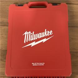 California NEW Sealed Milwaukee 56 piece 3/8 Metric & SAE Ratchet & Sockets w/Four Flat Sides
