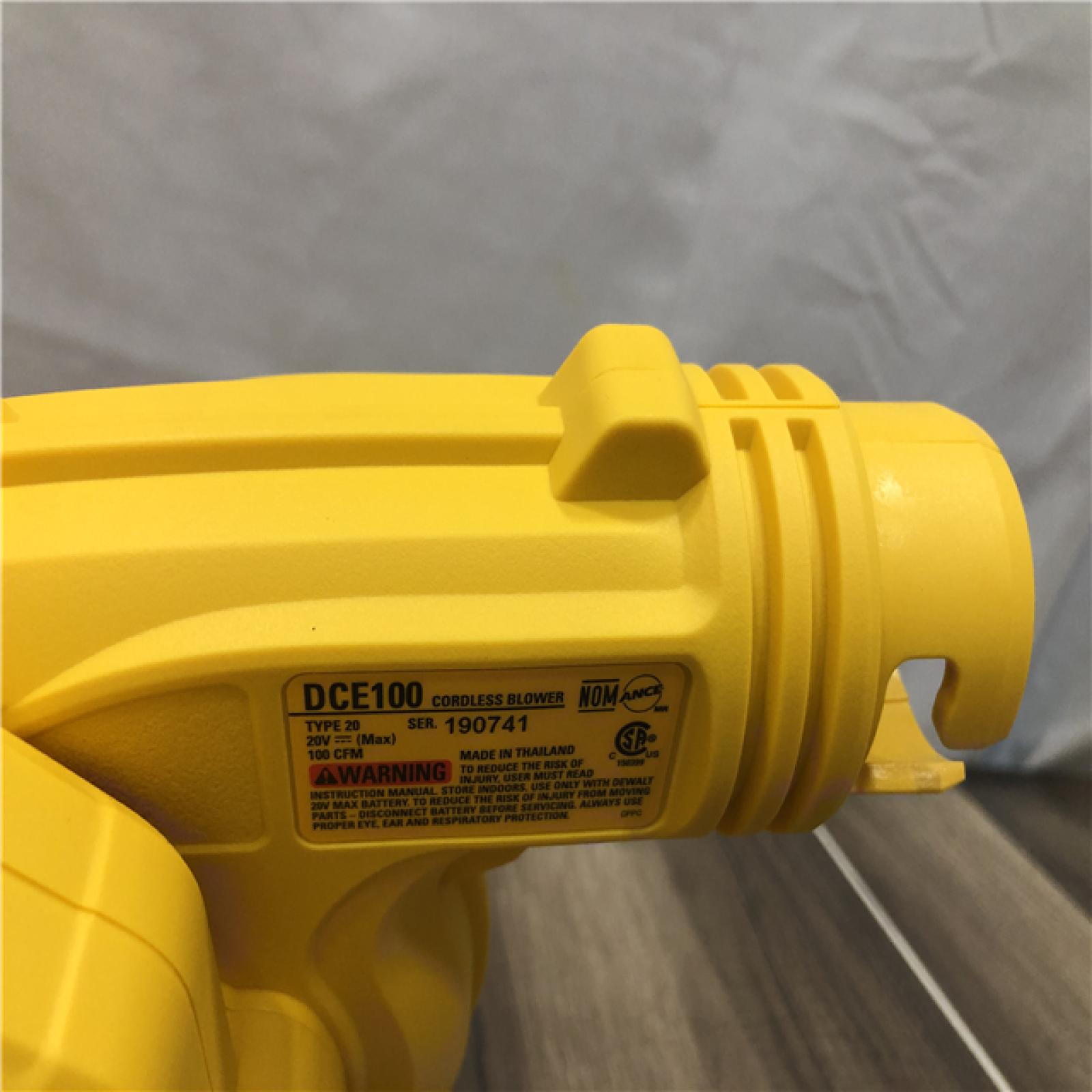 AS-IS DEWALT 20V MAX Cordless Compact Jobsite Blower 135 MPH 100 CFM (Tool Only)
