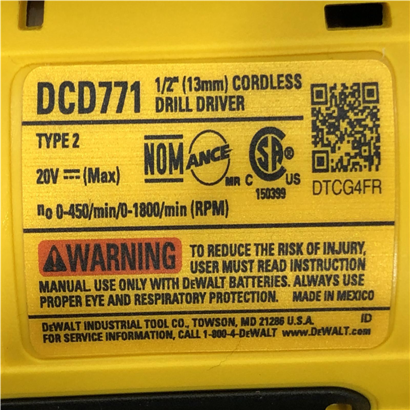 AS-IS DEWALT 20V MAX Cordless Drill/Impact 2 Tool Combo Kit