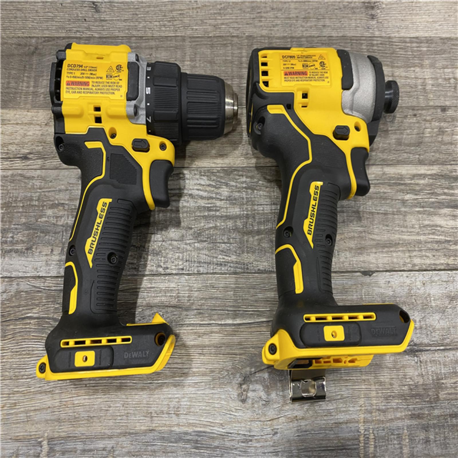 AS-IS DEWALT ATOMIC 20-Volt MAX Lithium-Ion Cordless Combo Kit