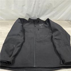 AS-IS Milwaukee Black Large Men's MB12 Heated TOUGHSHELL Jacket