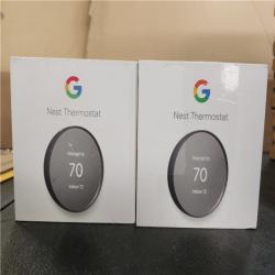 Phoenix AS-IS Google Nest Thermostat - Smart Programmable Wi-Fi Thermostat - (2-Pack)