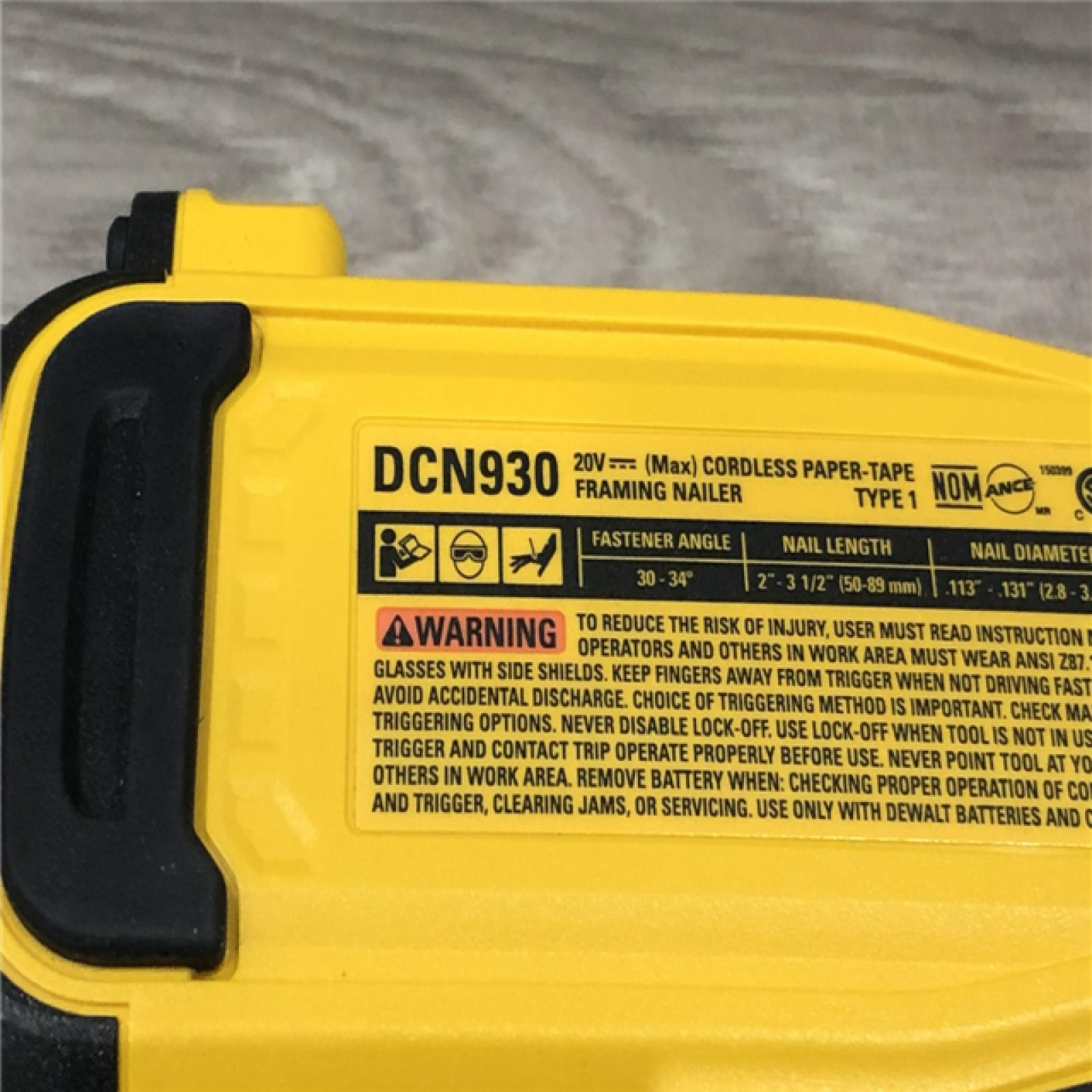 AS-IS DEWALT 20V 30 Degree Cordless Framing Nailer (Tool-Only)