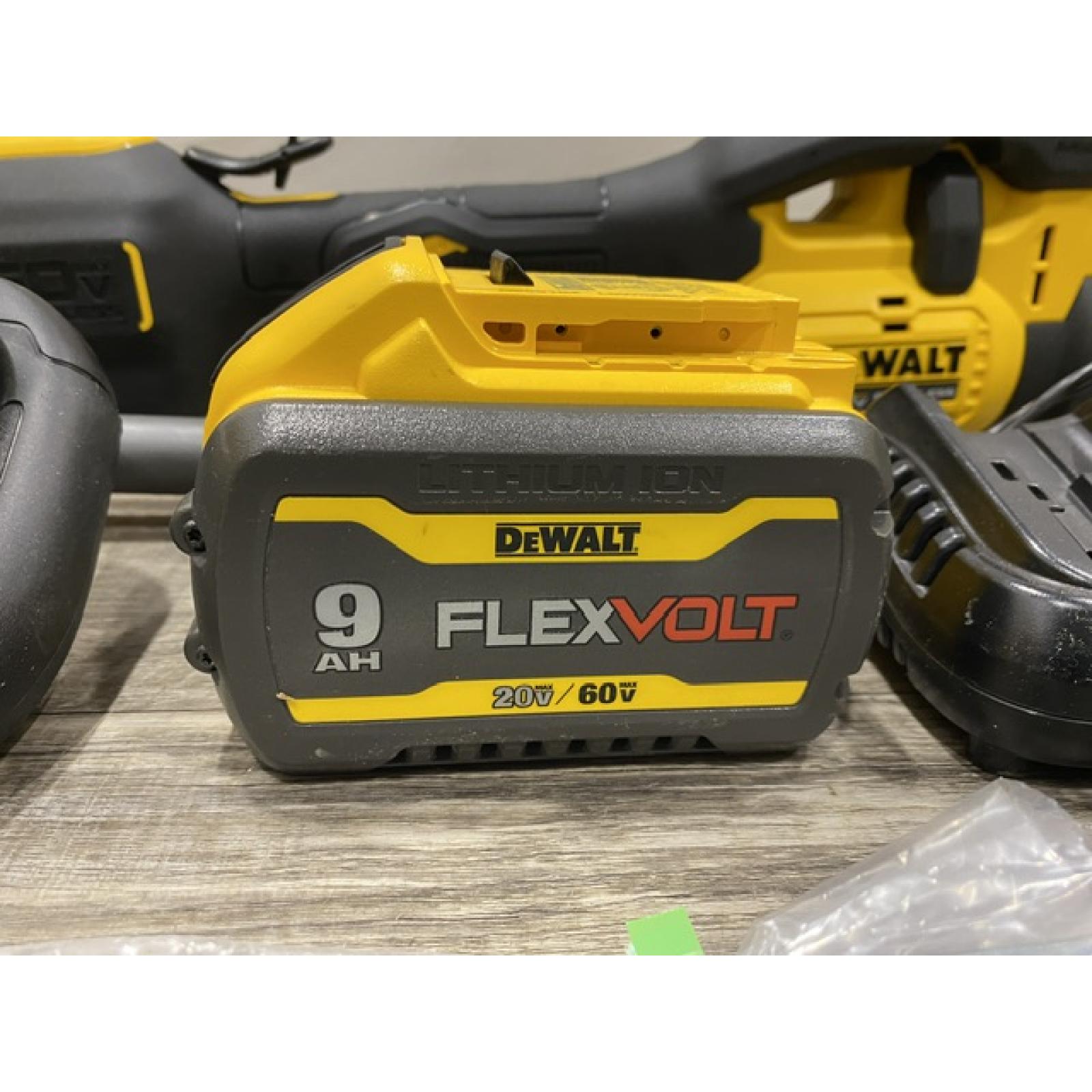 AS-IS DEWALT FLEXVOLT 60V MAX 17 in. Cordless Battery Powered Attachment Capable Trimmer Kit