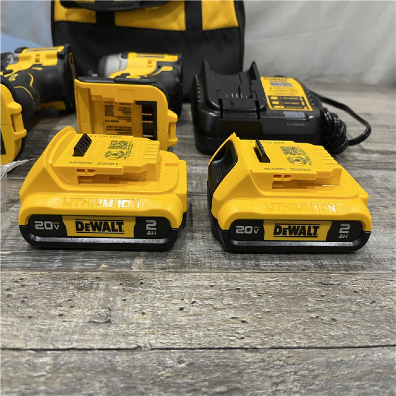 AS-IS DEWALT ATOMIC 20-Volt MAX Lithium-Ion Cordless Combo Kit