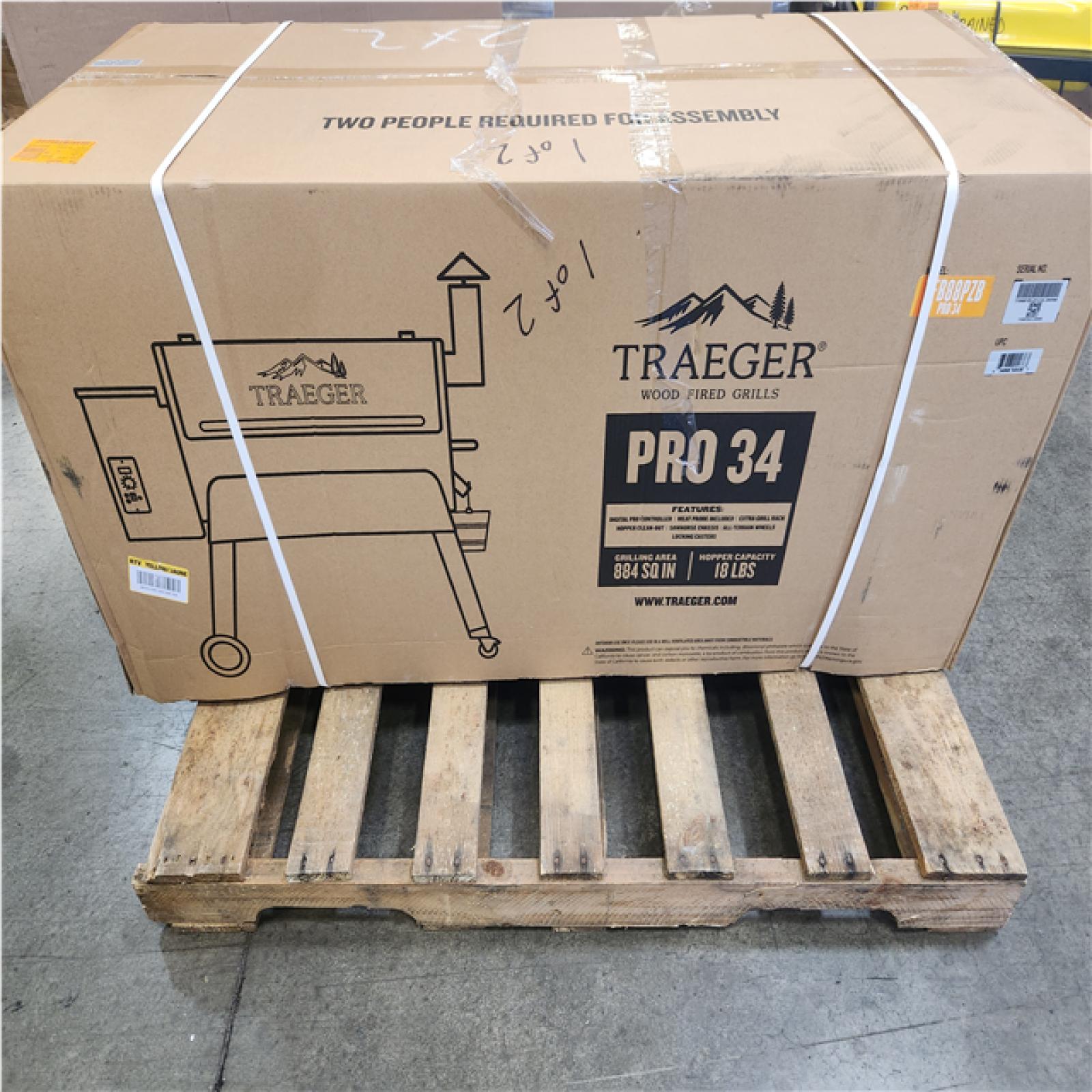Phoenix NEW Traeger Pro 34 BBQ Wood Pellet Grill and Smoker in Bronze (SEALED)