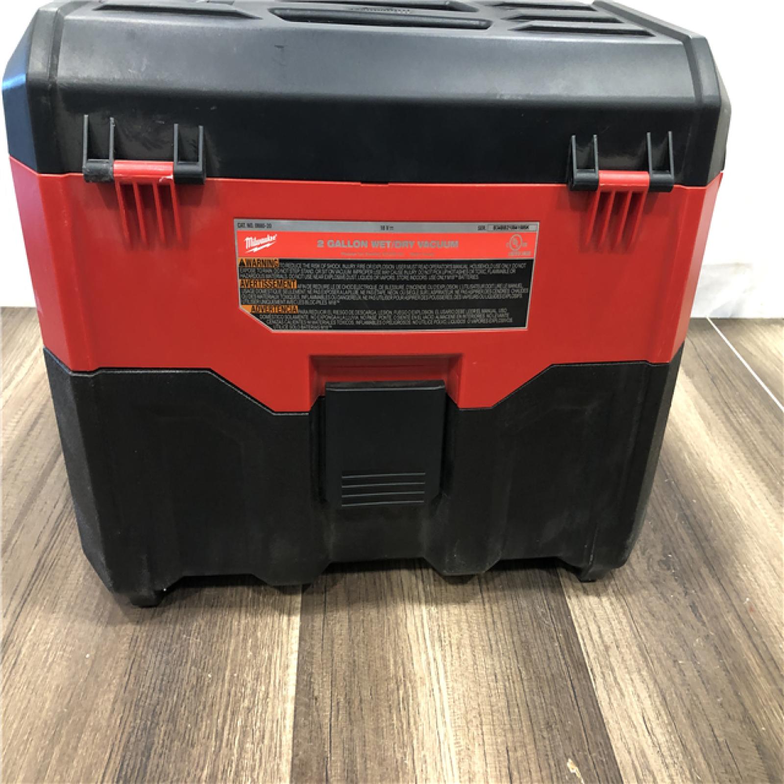 AS-IS  Milwaukee 18-Volt 2 Gal. Lithium-Ion Cordless Wet/Dry Vacuum (Vacuum-Only)