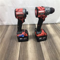 AS-IS Milwaukee  FUEL 18V Lithium-Ion Brushless Cordless Hammer Drill and Impact Driver Combo Kit