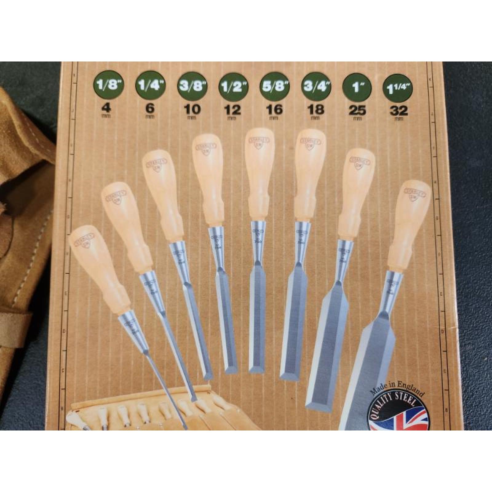 Phoenix NEW Stanley Sweetheart 750 Series Socket Wood Chisel Set (8-Piece)
