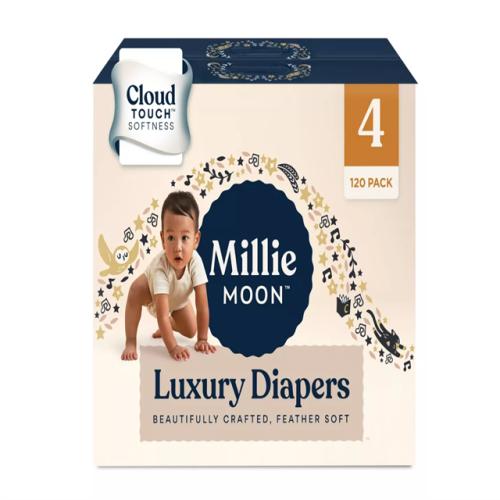 DALLAS LOCATION -Millie Moon Luxury Disposable Diapers - Size 4 - 120ct PALLET-(20 CASES)