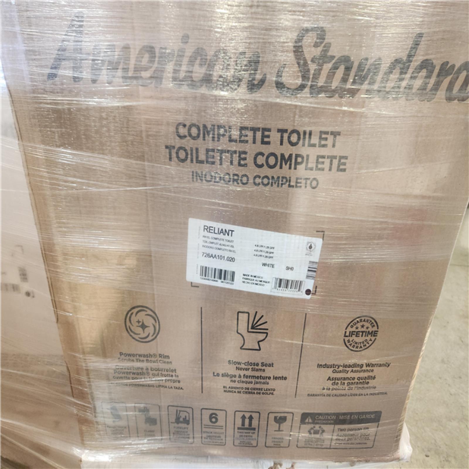 Phoenix Mixed American Standard Toilet Pallet (6 Toilets)