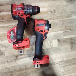 HOUSTON LOCATION - AS-IS (APPEARS LIKE NEW) Milwaukee FUEL 18V Lithium-Ion Brushless Cordless Hammer Drill and Impact Driver Combo Kit
