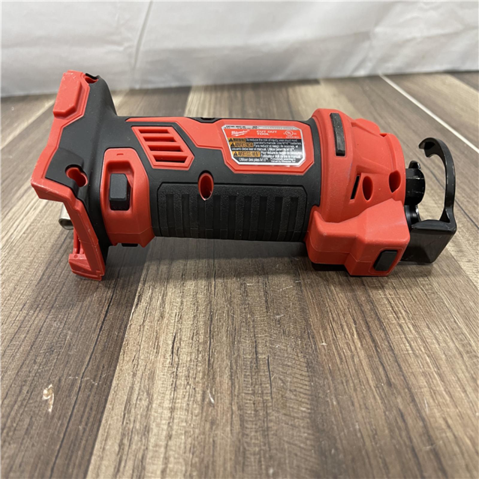 AS-IS Milwaukee M18 18V Lithium-Ion Cordless Drywall Cut Out Rotary Tool (Tool-Only)