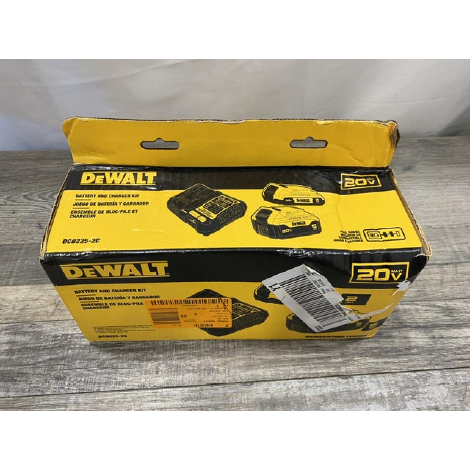NEW - DEWALT 20V MAX Lithium-Ion Battery Kit with 5.0Ah and 2.0Ah Battery and Charger