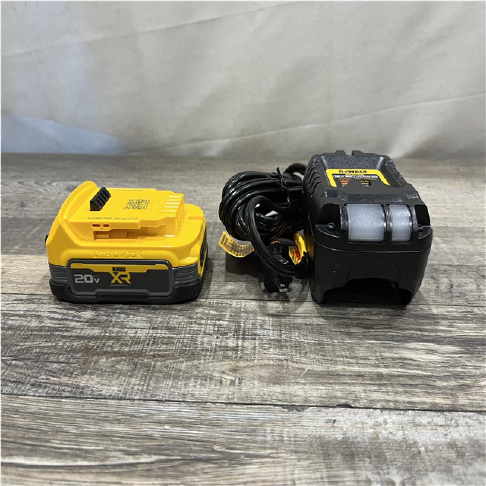 AS-IS DEWALT 20V MAX XR POWERSTACK Lithium-Ion Battery Starter Kit with 1.7Ah Battery and Charger