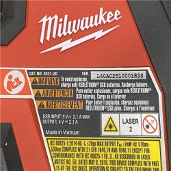 AS-IS Milwaukee 100 ft. REDLITHIUM Lithium-Ion USB Green Rechargeable Cross Line Laser Level Kit