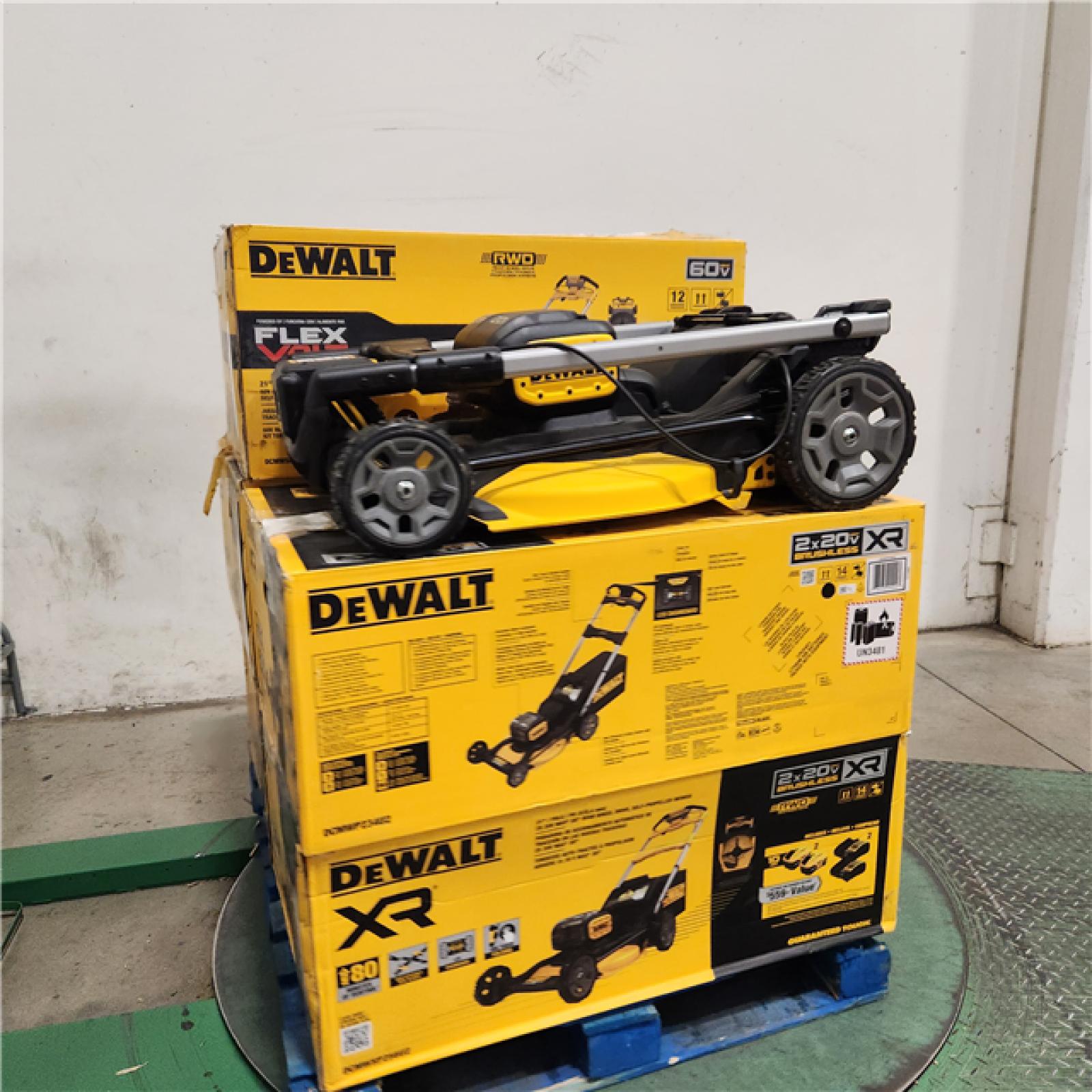 Dallas Location - As-Is DEWALT Lawn Mower Pallet