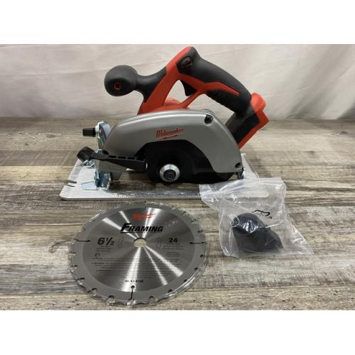 AS-IS Milwaukee 18V Lithium-Ion Cordless 6-1/2 in. Circular Saw (Tool-Only)