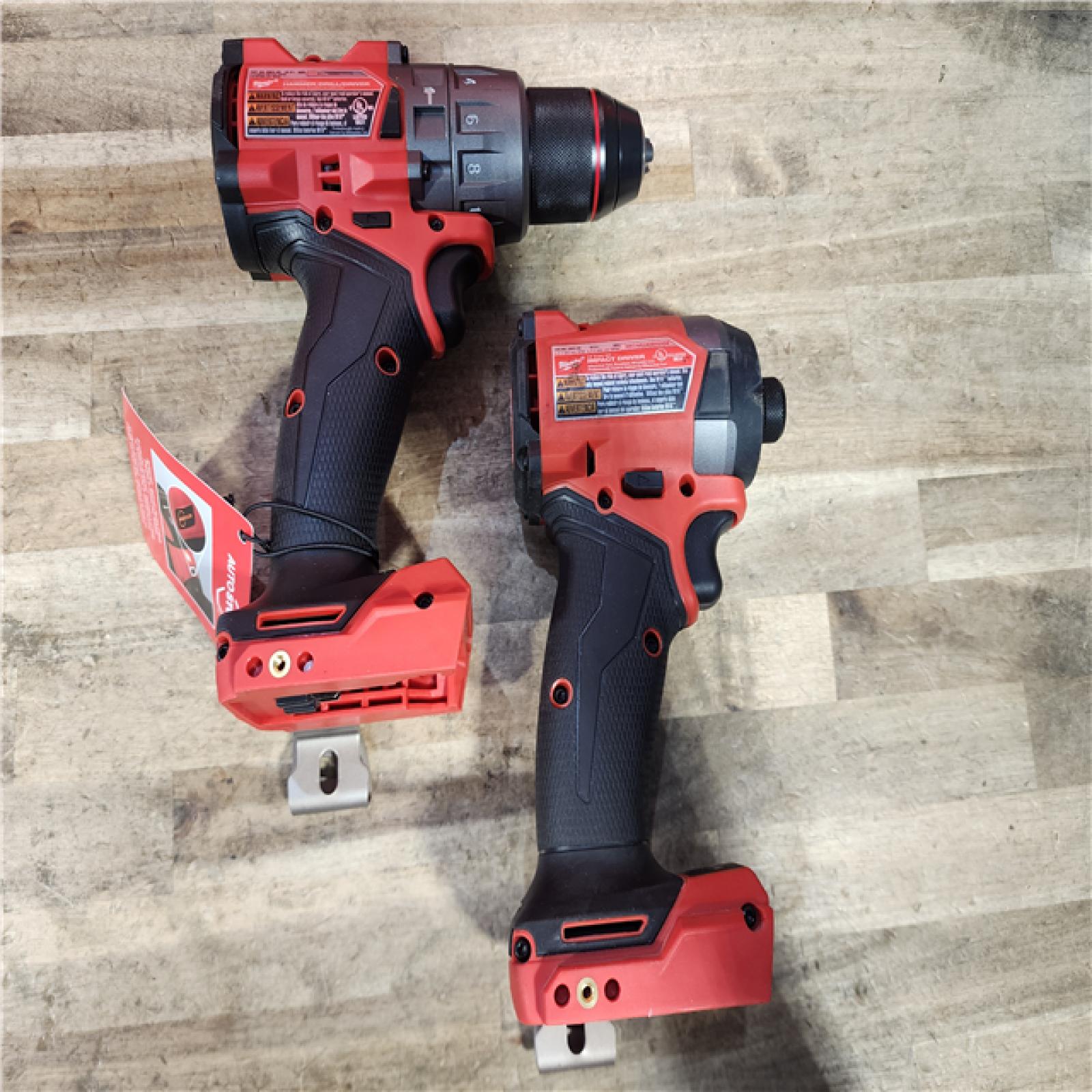 HOUSTON LOCATION - AS-IS Milwaukee  FUEL 18V Lithium-Ion Brushless Cordless Hammer Drill and Impact Driver Combo Kit