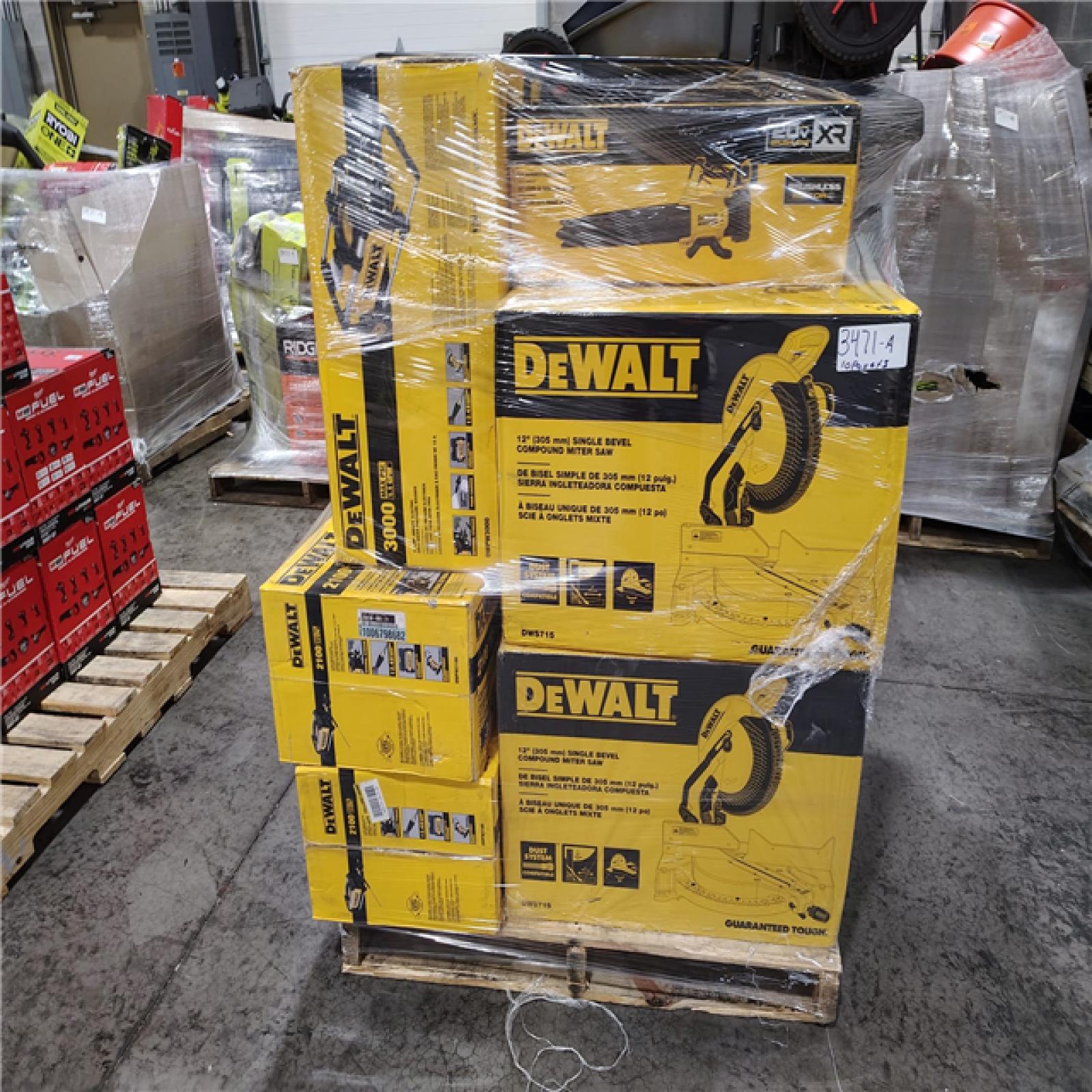 Pittston Location As-Is Power Tools Partial Truckload (10 pallets) 3471-A