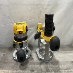 AS-IS DEWALT 12 Amp Corded 2-1/4 Horsepower Fixed and Plunge Base Router Kit