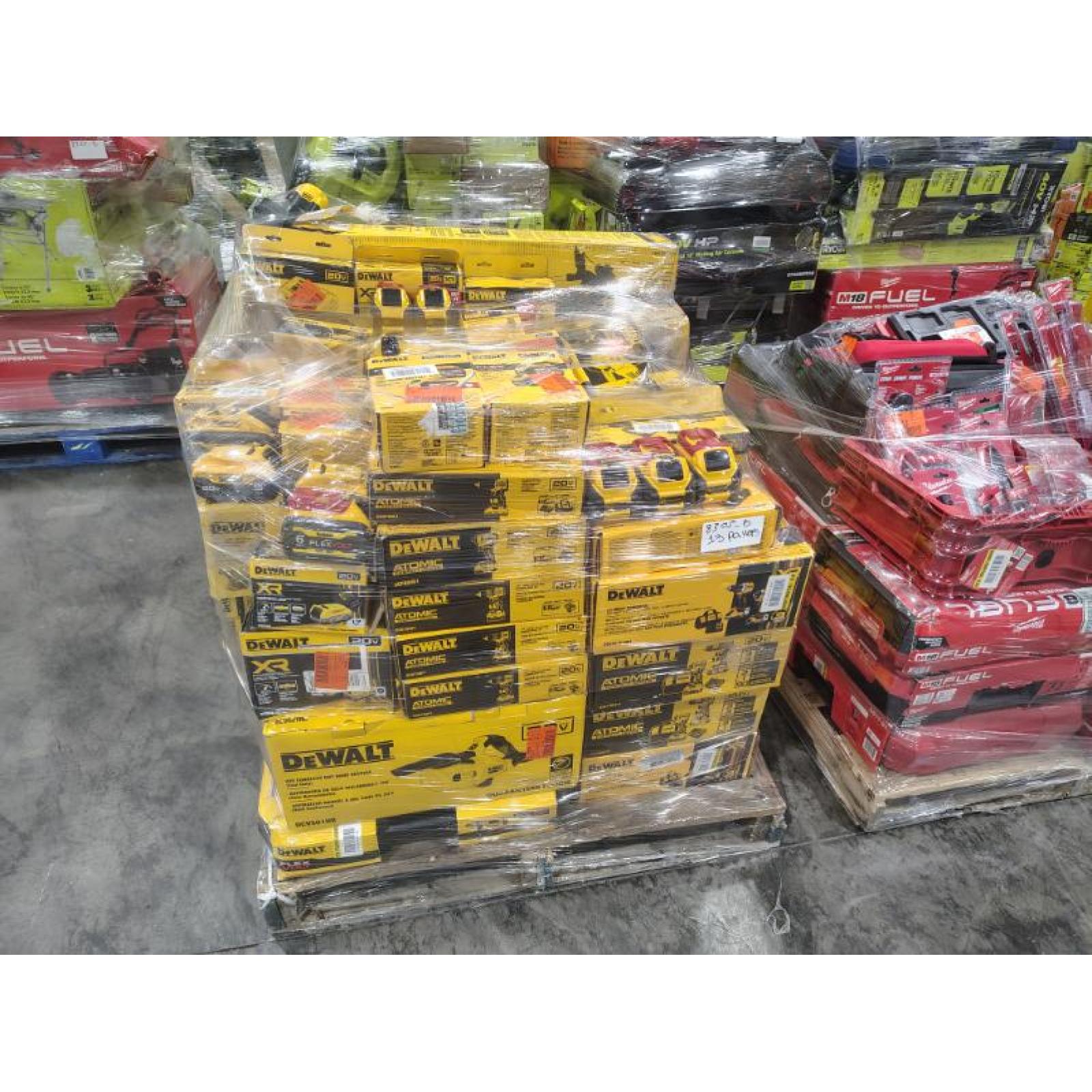 Pittston Location As-Is Power Tools Partial Truckload (13 Pallets) 8305-B