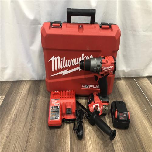AS-IS Milwaukee FUEL 18V Lithium-Ion Brushless Cordless 1/2 in. Hammer Drill Driver Kit