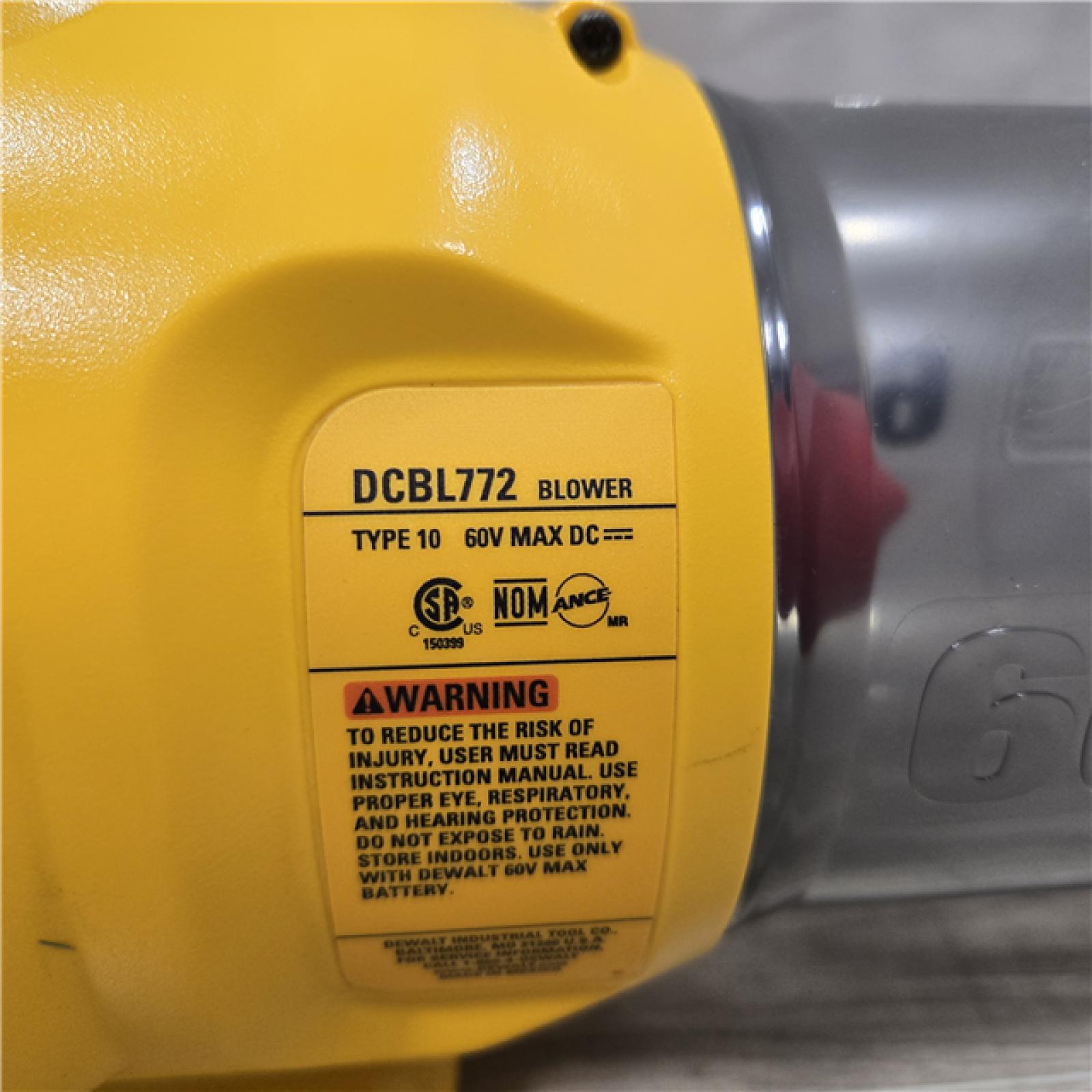 AS-IS DeWalt 60V AXIAL BLOWER Kit